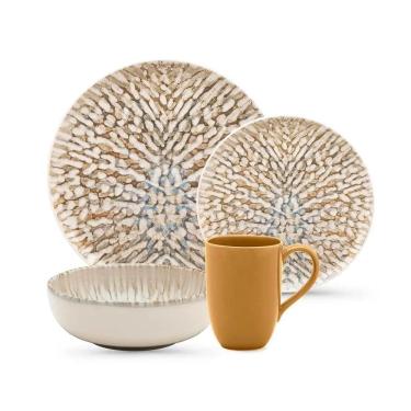 Imagem de Aparelho de Jantar 16 Peças Flat Leopardita Oxford