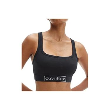 Imagem de Calvin Klein Sutiã feminino Reimagined Heritage sem forro, Preto, P