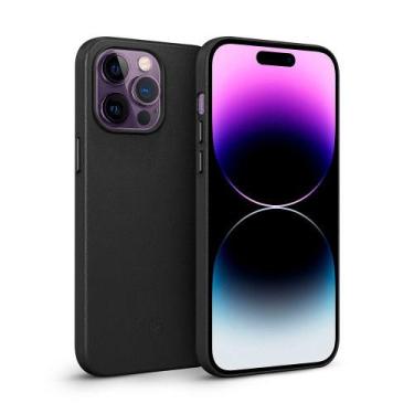 Imagem de Capa case capinha iPhone 15 Plus - Couro Dual Preta -Gshield