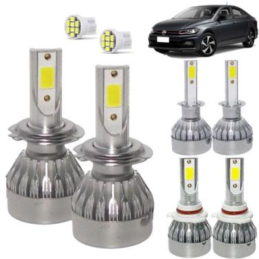 Imagem de Kit Super Led Virtus Farol Baixo H7 + Alto H1 + Milha H11 20000 Lumens
