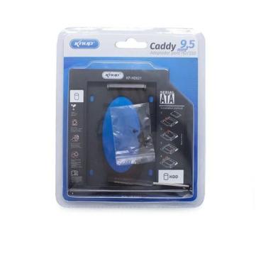 Imagem de Case para hd/ssd caddy adaptador sata 9,5 mm knup 