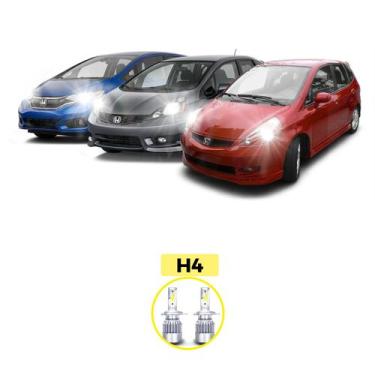 Imagem de Kit Ultra LED Honda Fit Todos os Anos 20000 Lúmens 6500K H4 - V10