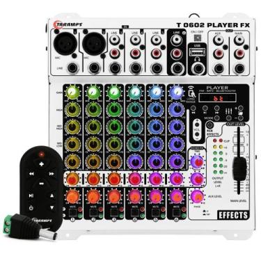Imagem de Mesa de Som Taramps T 0602 Fx Multicolor Mesa Player Equalizador Mixer