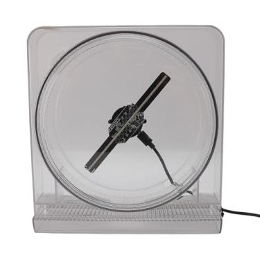 Imagem de Ventilador de Holograma 3D, 5,5 Polegadas 2000x14 128LEDs 170 ° Grande Angular Projetor de Holograma 3D Exibição de Publicidade Com Controle de PC por Aplicativo Mini Projetor
