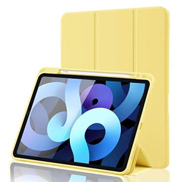 Imagem de Capa para iPad Air de 11 polegadas M2 2024 / Air 6ª 5ª 4ª geração 2022/2020 de 10,9 polegadas com suporte para lápis [proteção total + Apple 2nd Pencil Charging and Auto Wake/Sleep] Capa com suporte