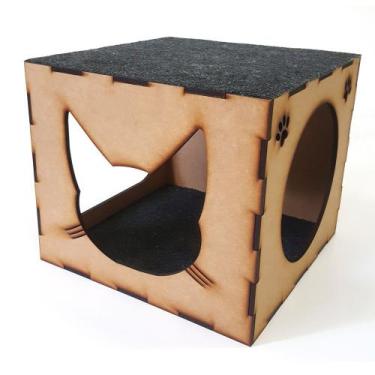 Imagem de Nicho Interativo para Gatos MDF 6mm com Carpete Arranhador - Artpical
