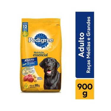 Imagem de Ração Pedigree Nutrição Essencial Carne para Cães Adultos - 900g
