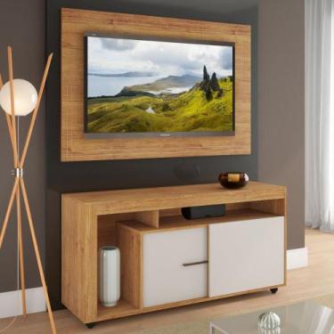 Imagem de Rack com Painel para TV até 43 Polegadas 2 Portas Palermo Viero, Mel/O