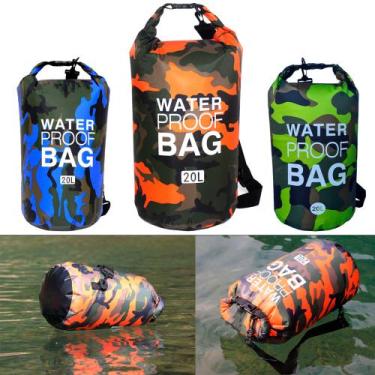 Imagem de Bolsa Saco Estanque Natação A Prova D'água Bóia Impermeável 20L - wate