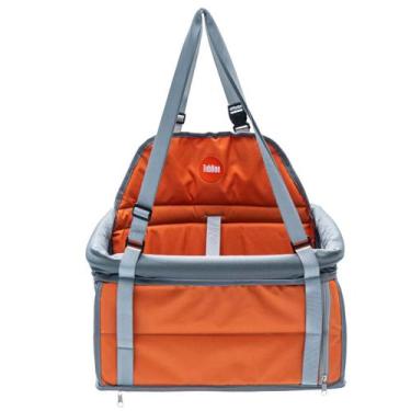 Imagem de Assento Carro Cães 15kg Transpet Tubline Cadeira Pets Laranja