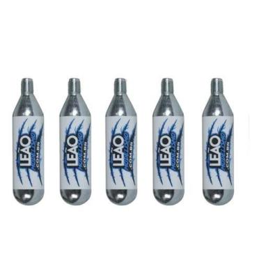 Imagem de Kit 5 Cilindros Co2 16g Bike Ciclismo Bomba Ar Speed Mtb - Leão