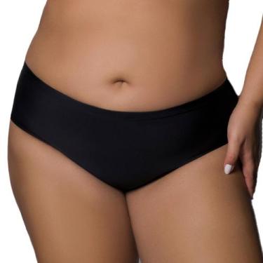 Imagem de Biquíni Calcinha Avulsa Com Cós Largo Básica Feminina Selene, Preto, X