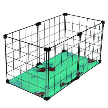 Imagem de Cercado Aramado Porquinho Da ÍNdia Com Soft 30x60 Cm Preto - IGUANNA, 