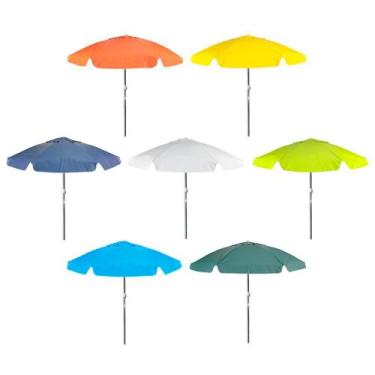 Imagem de Guarda-sol em Bagum e Haste de Aluminio 1,60m Cores Sortidas Bel, 1,60