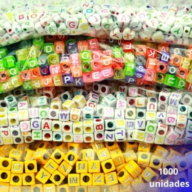 Imagem de Miçangas Para Pulseira - Letras - C/1000 Peças M32 - Nybc