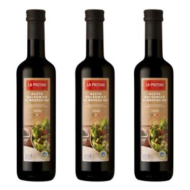 Imagem de Pack c 3un Vinagre Aceto Balsâmico P SALADAS La Pastina 500ml