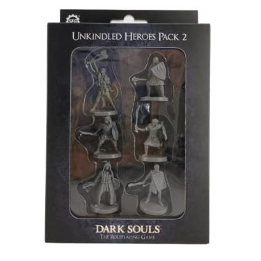 Imagem de Dark Souls The Role Playing Game: Unkindled Heroes Pack 2 miniaturas e cartas de estatística. DnD, RPG, D&D, Dungeons & Dragons. Compatível com 5E