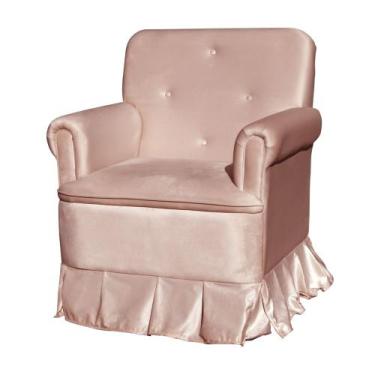 Imagem de Poltrona Para Amamentação Com Balanço Para Mãe e Bebê Veludo - Estopar