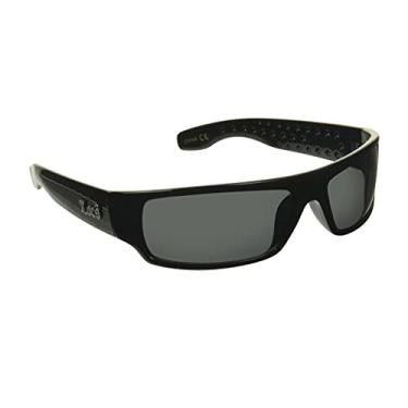 Imagem de Óculos de sol Locs Super Dark masculino preto envolvente Lowrider Gangster Cholo Vintage Flat Top, Amigo Black - Serve para Sm -Med, M