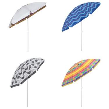 Imagem de Guarda-Sol Articulado Capri 2,40m em Poliéster Estampas Sortidas Bel, 