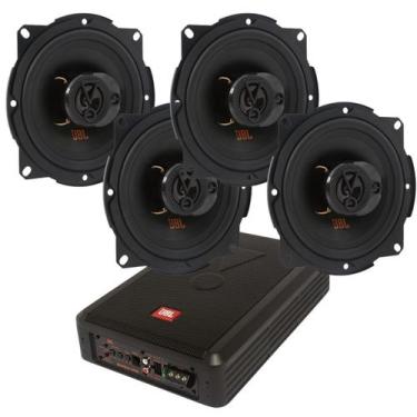 Imagem de Caixa JBL Ativa Amplificada SW8A-MS 200w + 4 Alto Falantes 5  JBL Flex