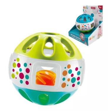 Imagem de Brinquedo Bola Chocalho Bebê Ideal para Desenvolvimento ao Som e Senti