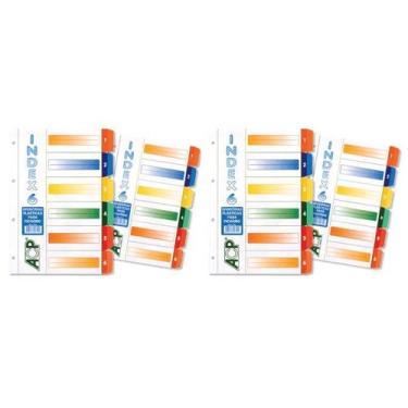 Imagem de Divisoria P/ Fichario Colorida Plast. Pvc 6 Unidades ACP C/2