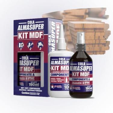 Imagem de Kit MDF Almasuper Cola Instantânea Adesiva Gel Com Ativador - ALMATA Q