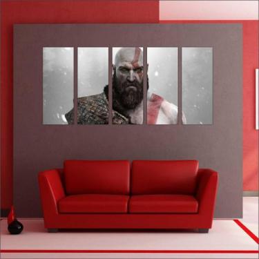 Imagem de Quadro Decorativo God Of War Games Jogos Mosaico Com 5 Peças GG1 - Vit