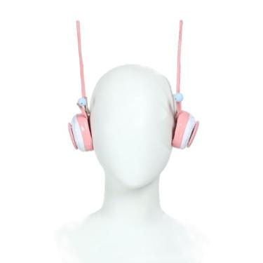 Imagem de haikyuu Nami Anime Cosplay Accessory Leather Headphone Decoration Costume Headbands(pink)