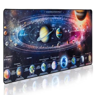 Imagem de GUNMJO Mouse pad Astronaut Extended Gamer, superfície ultra-suave para controle de mouse com precisão de pixel, costura antidesgaste durável, base de borracha antiderrapante, para jogadores,
