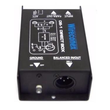 Imagem de Kit 03 Direct Box Passivo Wireconex WDI600 de Impedância, Preto