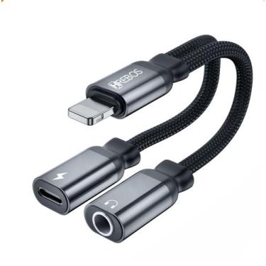Imagem de Adaptador Compatível com IPhone Para IPhone e P2 da HREBOS HS-228