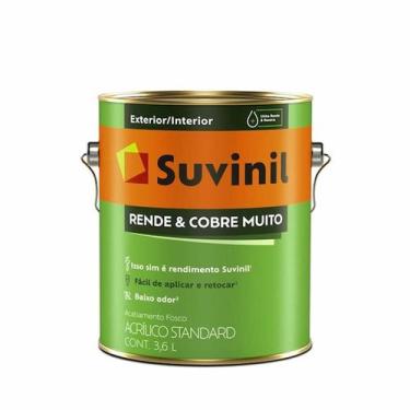 Imagem de Tinta suvinil rende cobre muito fosco 3,6l branco 50308370
