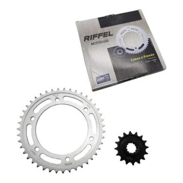 Imagem de Kit Coroa 43 E Pinhão 16 Riffel Super Top Cbr 600 Rr 03/16