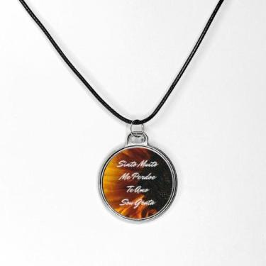 Imagem de Linda medalha ho'oponopono sinto muito me perdoe te amo - RELIKARIU