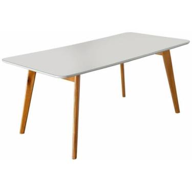 Imagem de Mesa de Jantar com Vidro Madeira Maciça - Slim-1,60x0,90m - Móveis Mun