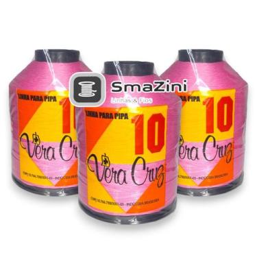 Imagem de Pacote 3 Linhas Vera Cruz 1500 Jardas, Rosa