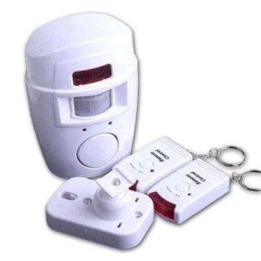 Imagem de Kit alarme residencial sem fio 2 controles + sensor de presenca e sire