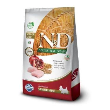 Imagem de Ração N&d Ancestral Grain Cães Sênior Mini Frango Romã 2,5kg
