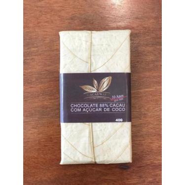 Imagem de Chocolate 88% cacau intenso com açúcar de coco 40g -  Cacauway - Cacau