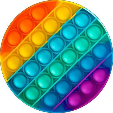 Imagem de Painel De Festa Redondo 1,50x1,50 - Brinquedo  Push Pop It 001 - Via C