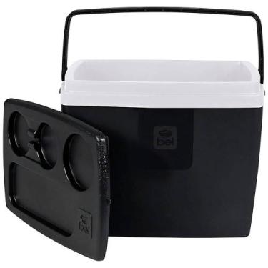 Imagem de Caixa Térmica 36 Litros de Polipropileno Preta e Branca BEL - BELFIX
