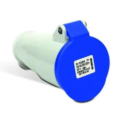 Imagem de Kit 4 Tomada De Acoplamento 2p+t 32a 200/250v N3256 Steck, AZUL