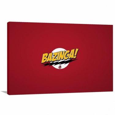 Imagem de Quadro decorativo The Big Bang Theory Bazinga - Tela em Tecido - Wall 