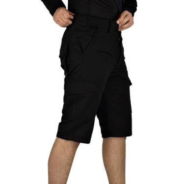Imagem de Bermuda Cargo Tática Defender - Lisa - Safo, Preto, 56