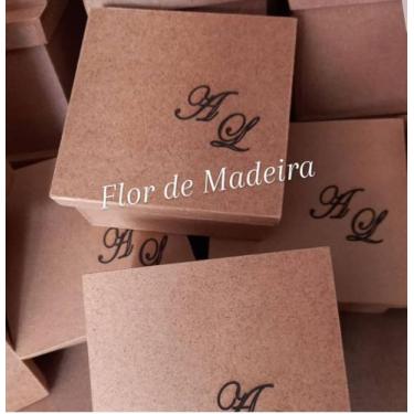 Imagem de Caixa para lembrancinha - Flor de madeira