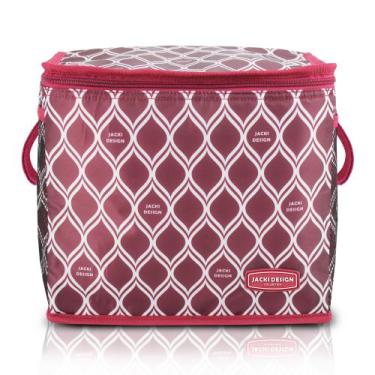 Imagem de Bolsa Térmica Feminina Grande Praia Piquenique Jacki Design, Bordô
