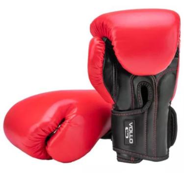 Imagem de Luva De Boxe Muay Thai Kickboxing Training 12 Oz Vermelha - Vollo