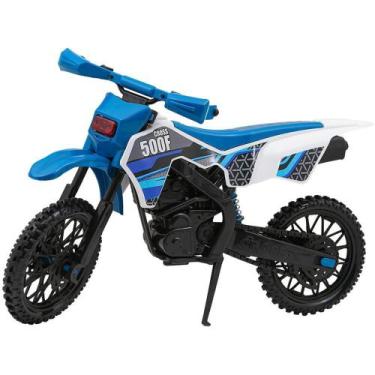 Imagem de Moto Infantil Mega CROSS com Suspensão e Amortecedor - Cores Sortidas 